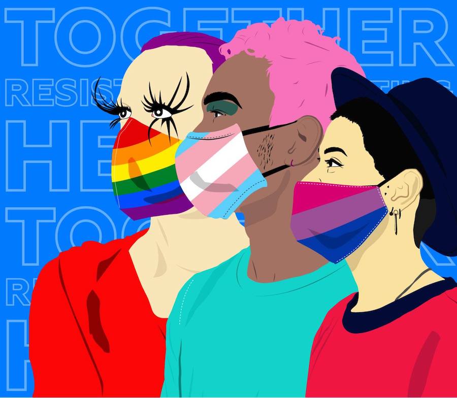 Together Resisting, Supporting, Healing poster